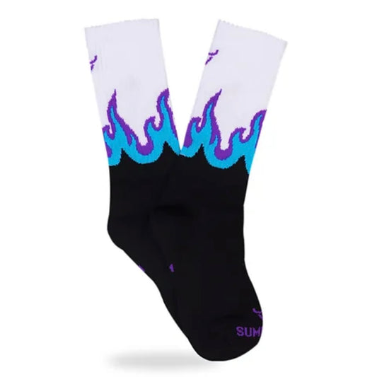 Flame Aquamarine Socks